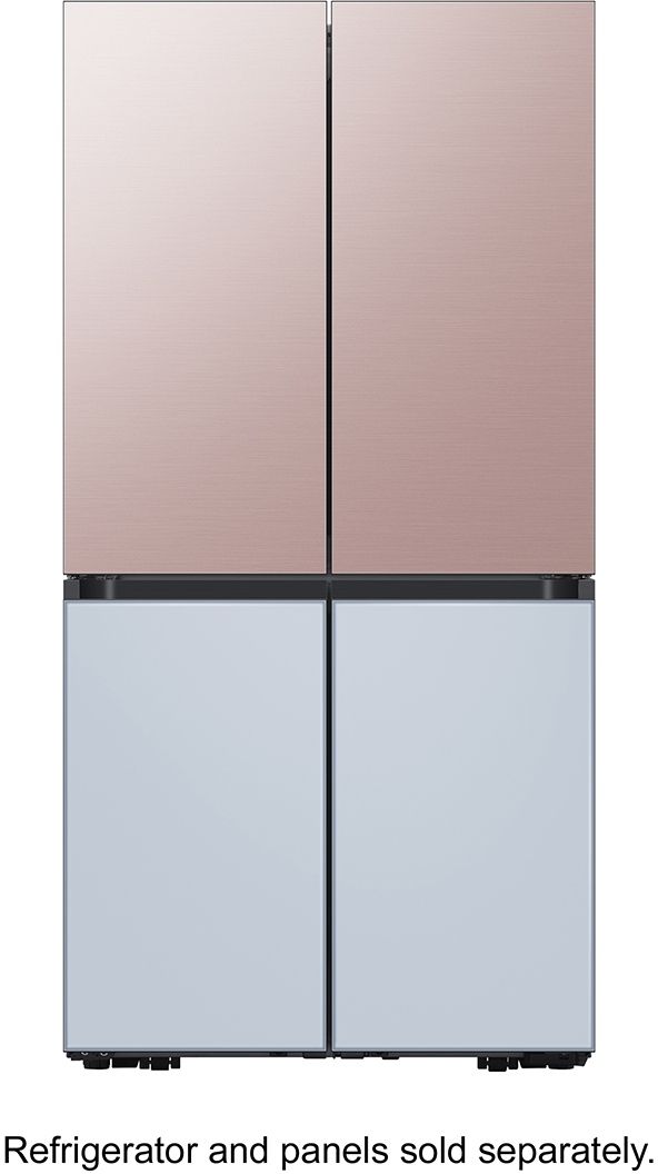 Samsung BESPOKE Champagne Rose Steel Refrigerator Top Panel 3