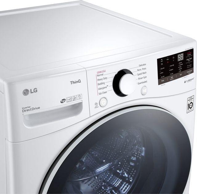 LG 4.5 Cu. Ft. White Front Load Washer 22