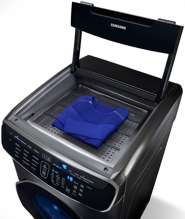 Samsung 7.5 Cu. Ft. Fingerprint Resistant Black Stainless Steel Gas Dryer-3