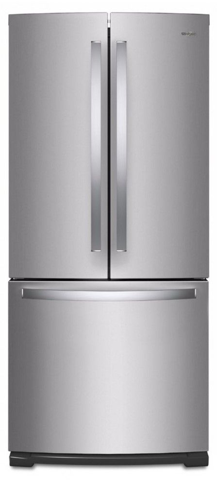 Réfrigérateur à portes françaises de 30 po Whirlpool® de 19.7 pi³ - Acier inoxydable résistant aux traces de doigts