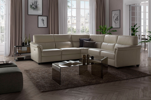 Natuzzi Editions Astuzia 5-Piece Reclining Sectional | Karvonen’s