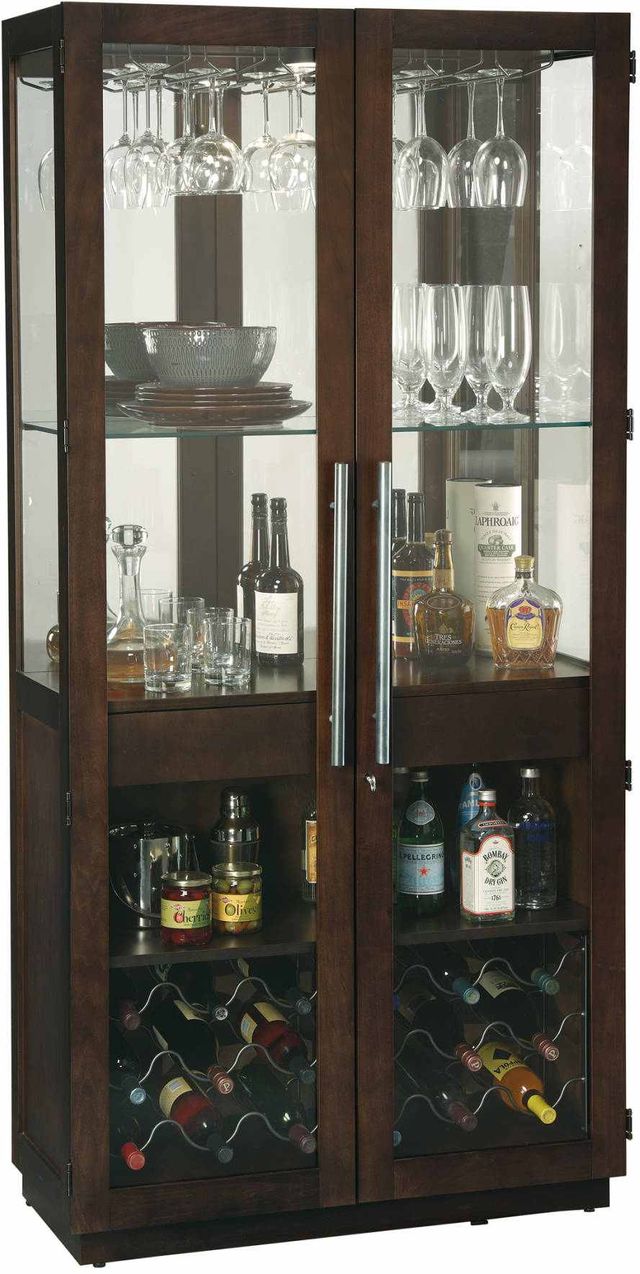 Howard Miller® Chaperone III Espresso Wine and Bar Cabinet
