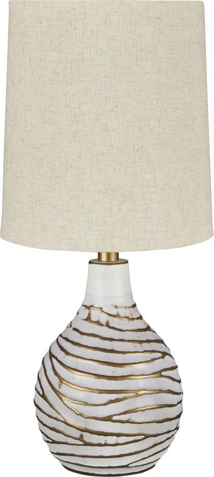 Signature Design by Ashley® Aleela White/Gold Metal Table Lamp 0