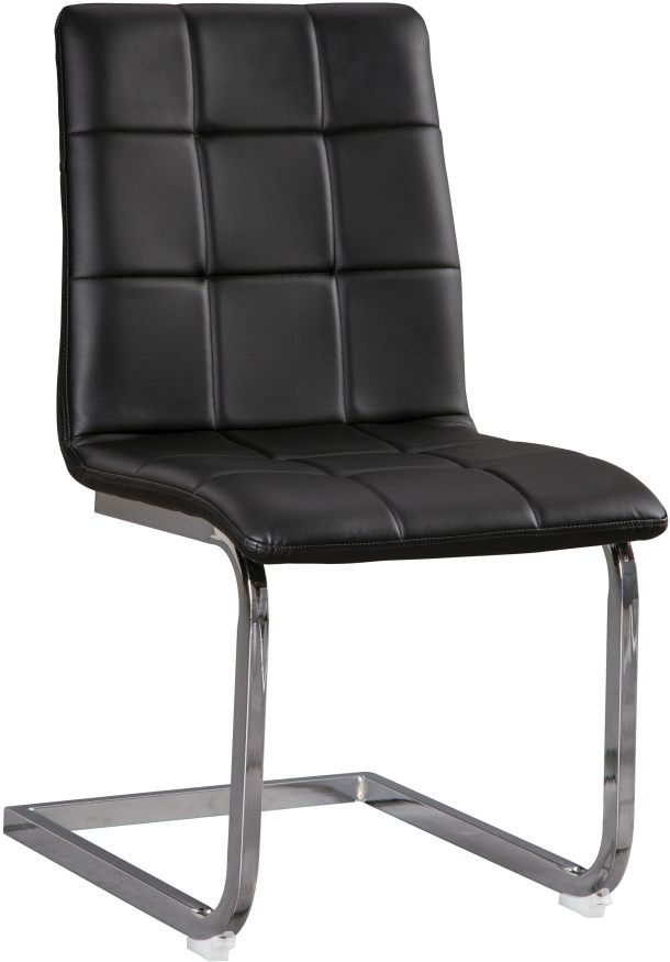 Signature Design by Ashley® Madanere Black/Chrome Dining Upholstered Side Chair