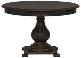 Liberty Furniture Chesapeake Black Pedestal Table