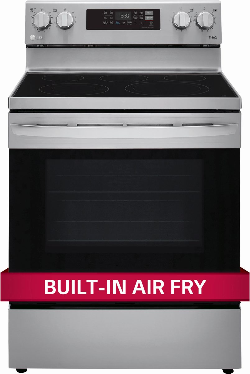 LG 30" Stainless Steel Free Standing Electric Convection Smart Range with Air Fry-LREL6323S