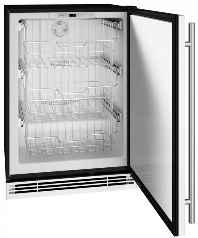 U-Line® 4.8 Cu. Ft. Stainless Solid Undercounter Convertible Freezer  3