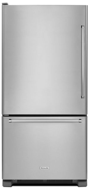 OUT OF BOX: KitchenAid® 22.0 Cu. Ft. Bottom Freezer Refrigerator-Stainless Steel