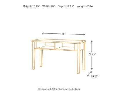 Signature Design by Ashley® Theo Warm Brown Console Sofa Table 3
