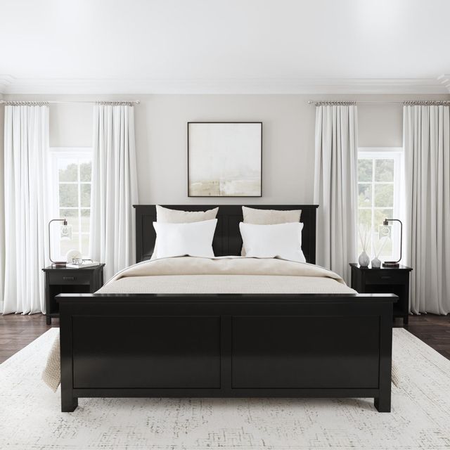 homestyles® Oak Park 3-Piece Black King Panel Bedroom Set-3