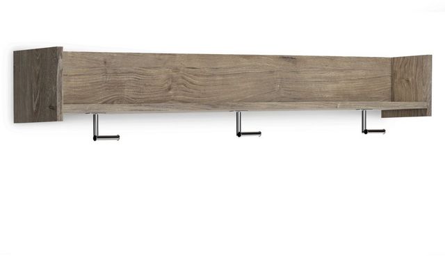 Signature Design by Ashley® Oliah Natural Wall Mounted Coat Rack with Shelf-1