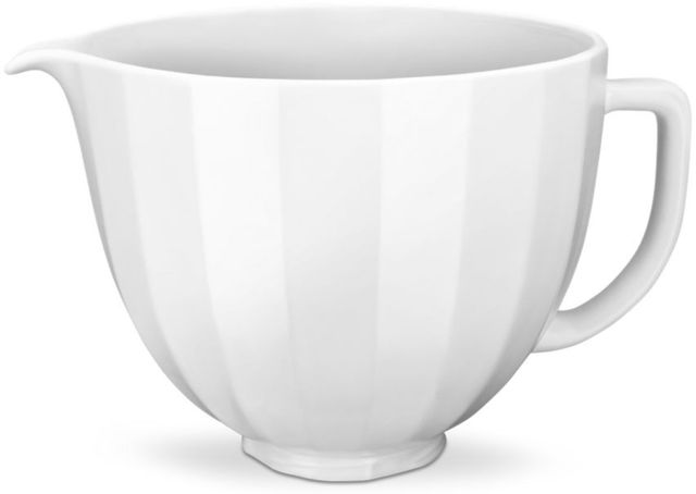 KitchenAid® White Shell 5 Quart Ceramic Bowl 1