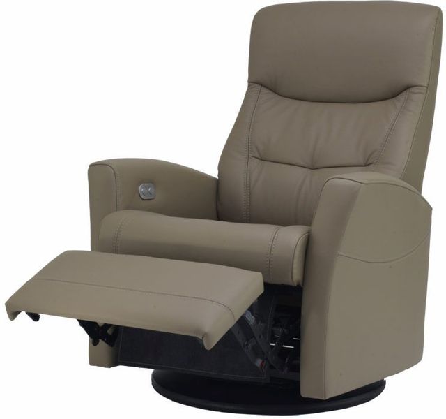 Fjords® Relax Oslo Stone Small Dual Motion Swivel Recliner 1