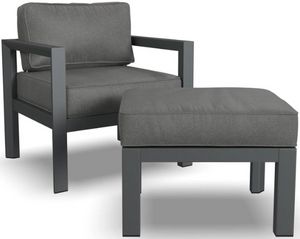 homestyles® Grayton Gray Chair with Ottoman