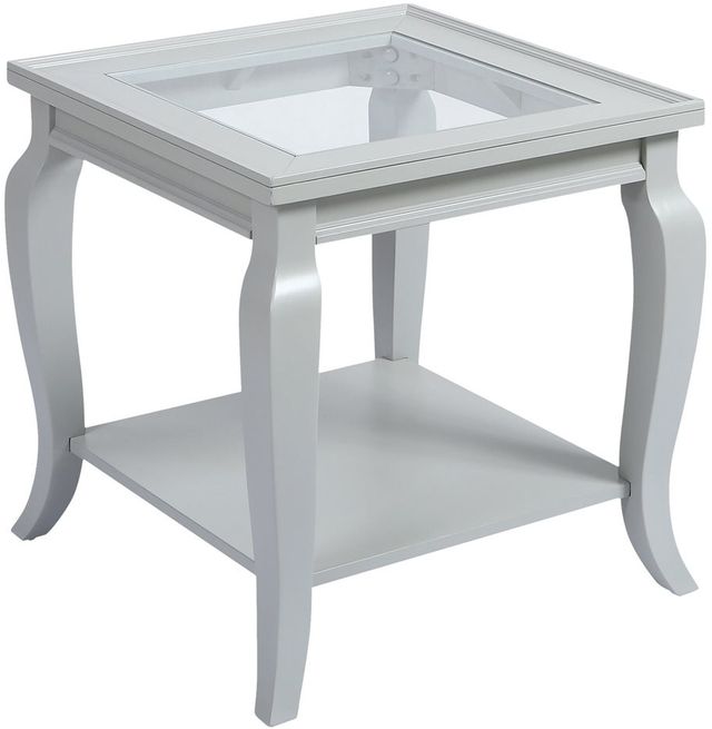 Stein World Mcfarland Grey White Side Table