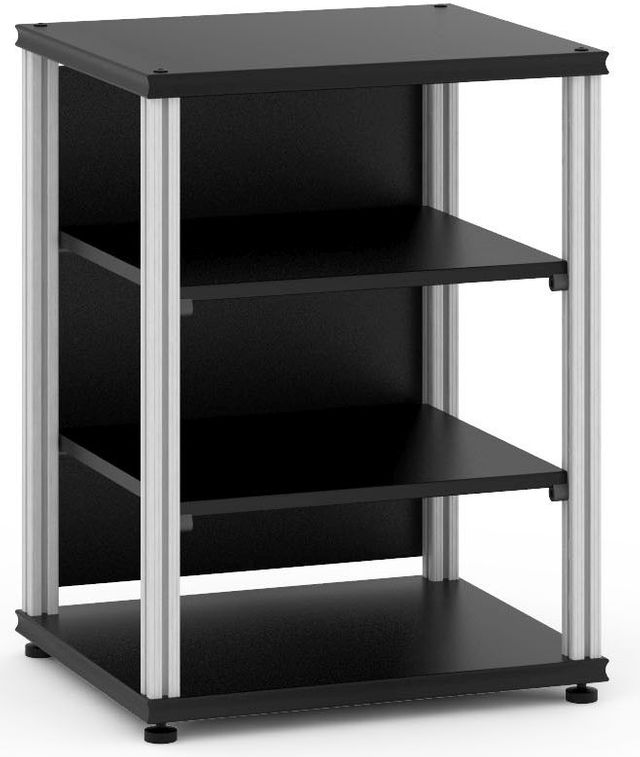 Salamander Designs® Synergy Single 30 AV Cabinet-Black/Aluminum