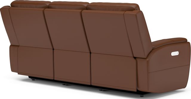 Flexsteel® Ellis Brown Power Reclining Sofa with Power Headrests-3