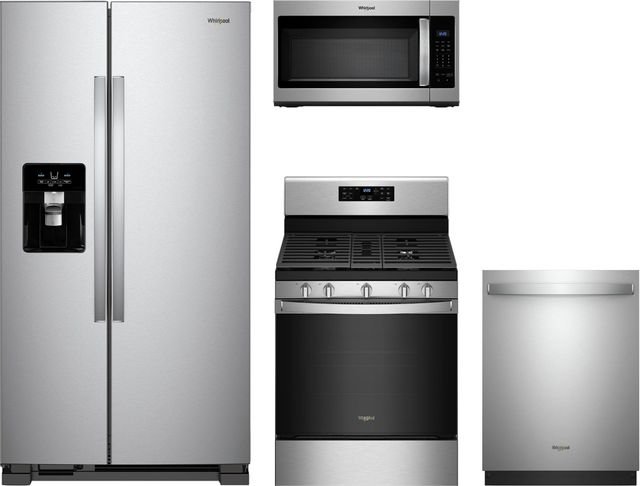 Whirlpool® 4 Piece Stainless Steel Kitchen Package-0