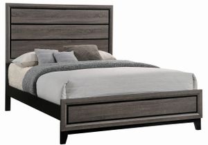 Coaster® Watson Rustic Grey Oak Queen Bed