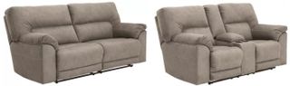 Benchcraft® Cavalcade 2-Piece Slate Living Room Reclining Seating Set