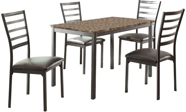 Homelegance® Flannery 5 Piece Dining Table Set