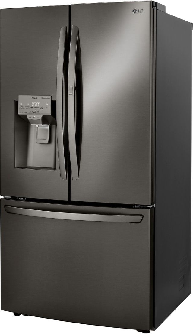 LG 23.5 Cu. Ft. PrintProof™ Black Stainless Steel Counter Depth French Door Refrigerator 3