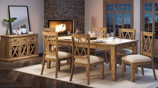 Jofran Inc. Telluride 7-Piece Light Brown Dining Set
