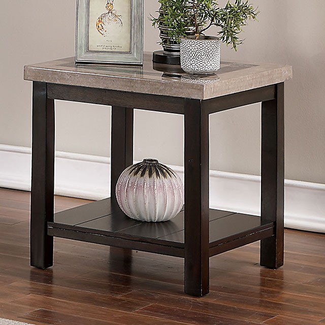 dark walnut end tables