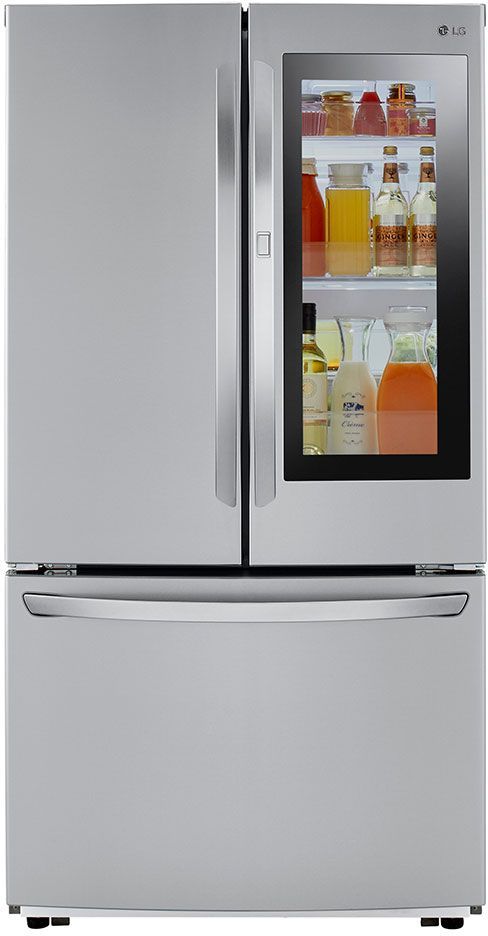 LG 22.6 Cu. Ft. PrintProof™ Stainless Steel Counter Depth French Door Refrigerator 6