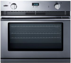 Summit® 30" Stainless Steel Single Gas Wall Oven