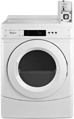 Whirlpool® Commercial 6.7 Cu. Ft. White Front Load Gas Dryer-CGD9150GW