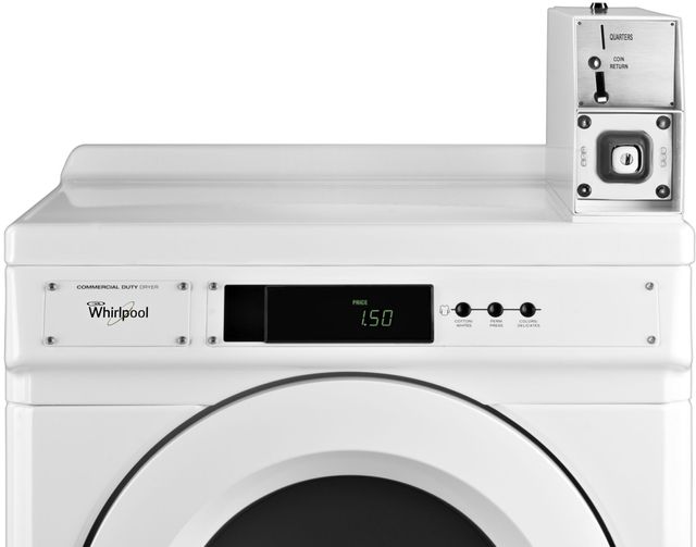 Whirlpool® Commercial 6.7 Cu. Ft. White Front Load Gas Dryer-1