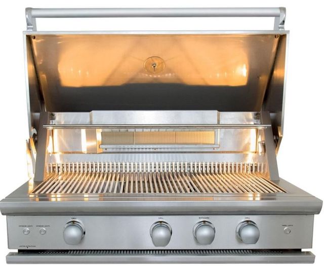 Caliber Crossflame Pro 42" Grill-Stainless Steel 1