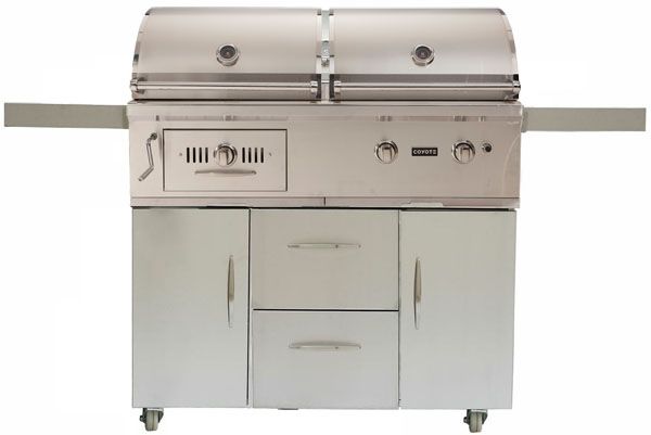 Coyote Hybrid 50" Gas Grill Cart-Stainless Steel