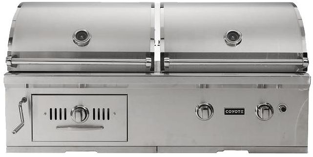 Coyote Centaur Hybrid 50" Built in Liquid Propane Gas/ Charcoal Grill-Stainless Steel
