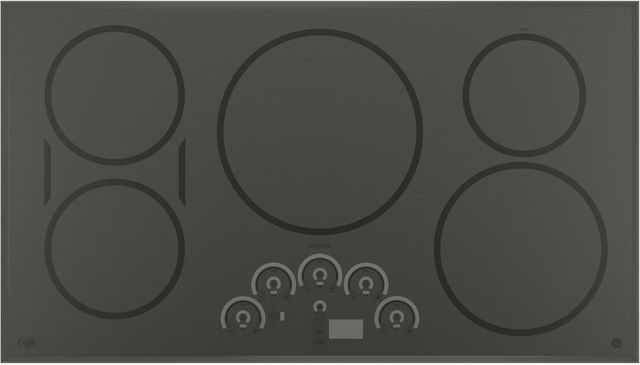 GE Cafe™ Series 36" Induction Cooktop-Flagstone Gray 0