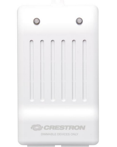 Crestron Single-Channel Wireless Lamp Dimmer, Ground Pin Up-White