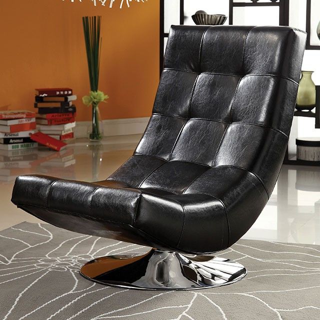 Furniture of America® Trinidad Swivel Accent Chair-0