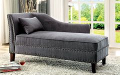 Furniture of America® Stillwater Gray Chaise