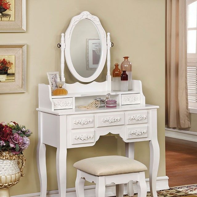 Furniture of America® Harriet White Vanity
