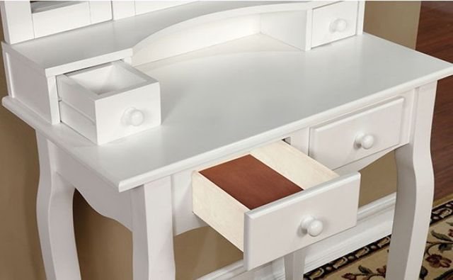 Furniture of America® Janelle White Vanity-1