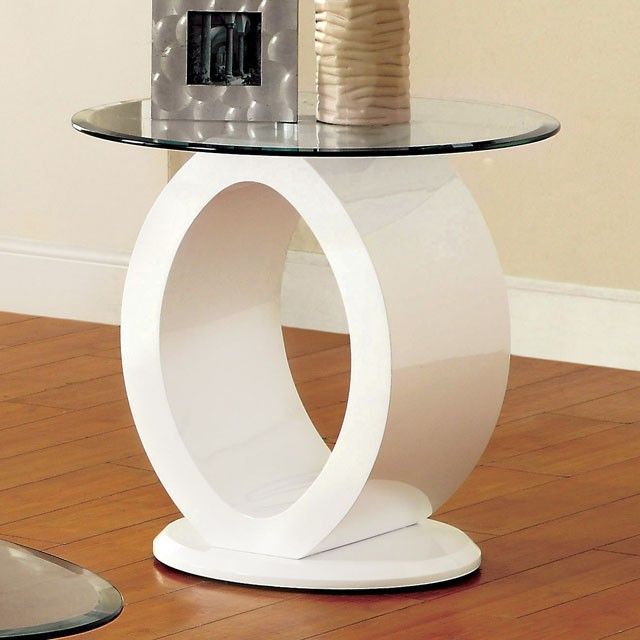 Furniture Of America® Lodia III White End Table