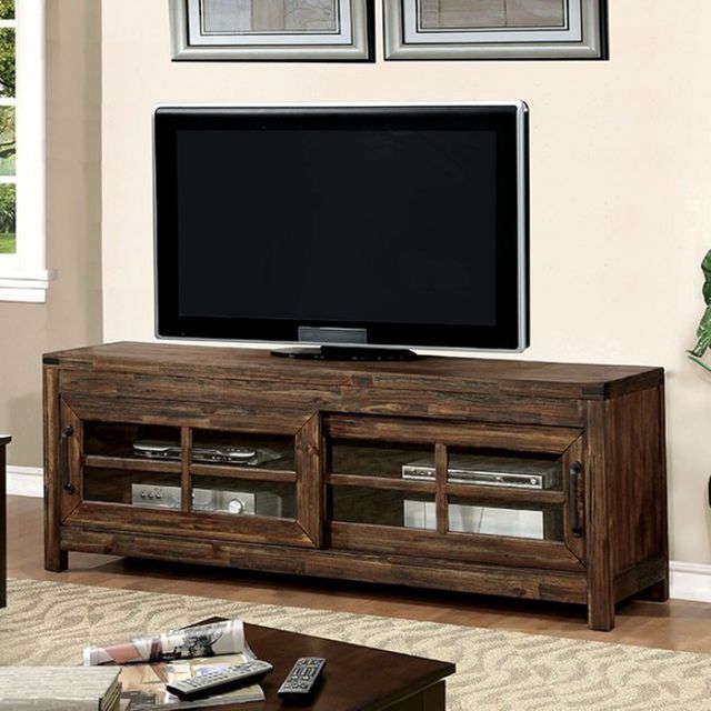 Furniture of America® Hopkins 72" TV Console and Hutch-1
