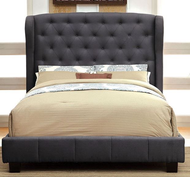 Furniture of America Fontes Upholstered Bed-Eastern King