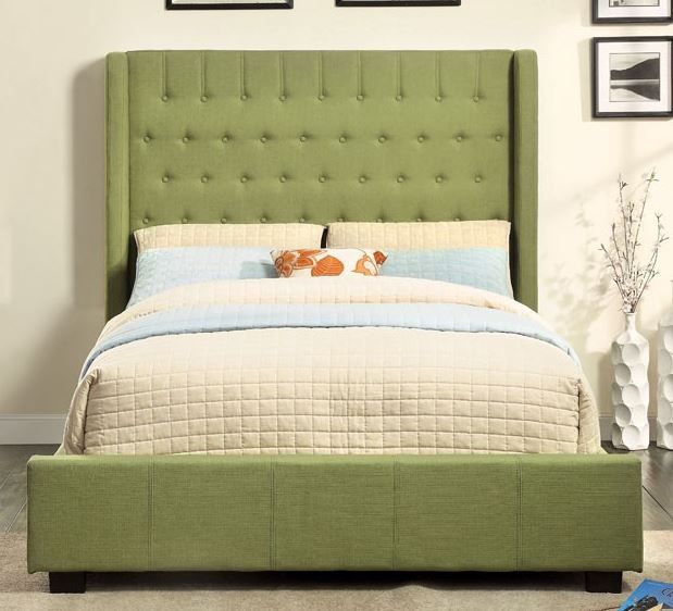 Furniture of America Mira Upholstered Bed-Queen