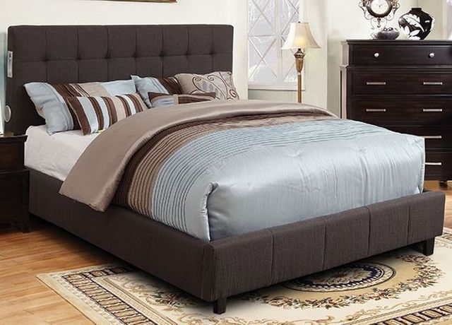 Furniture of America Dillan Upholstered Bed-Queen