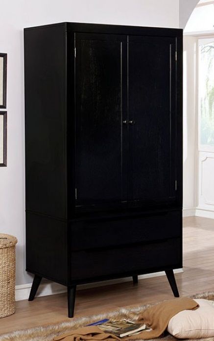 Furniture of America® Lennart II Black Armoire 1