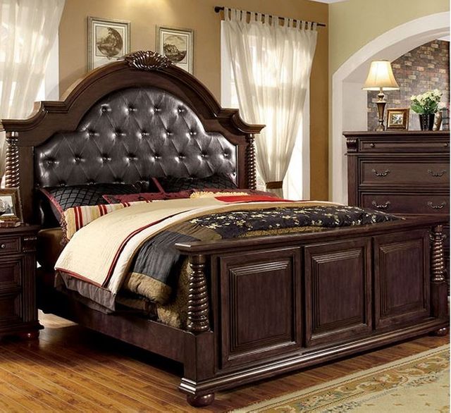 Furniture of America Esperia Upholstered Bed-Eastern King 0