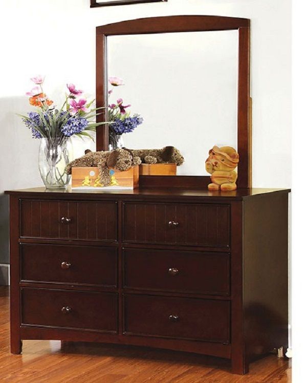 Furniture of America® Omnus Dark Walnut Dresser Mirror 1