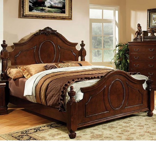 Furniture of America Velda II Poster Bed-Queen 0